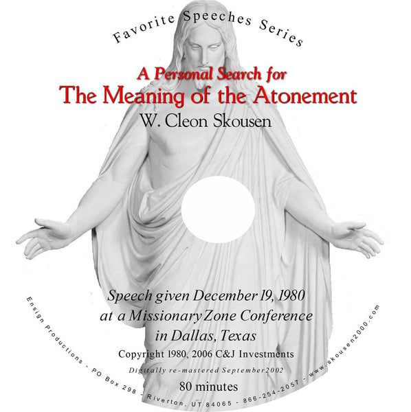 Meaning of the Atonement Speech